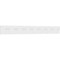 Ekena Millwork Fayetteville Architectural Grade PVC Dentil Trim w/Backplate, 8"H x 1"P x 85 3/8"L DENP08FAY01 - alternate 1